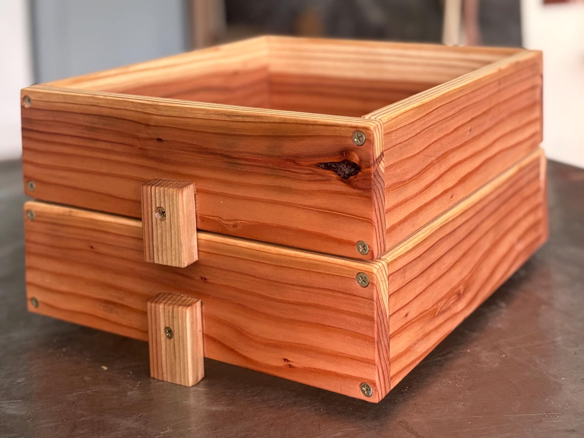 Redwood Worm Bin Expansion Tray – Add-On Tray for Stackable Vermicompost System | 1, 2 or 3 Pack
