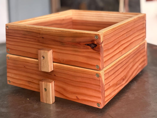 Redwood Worm Bin Expansion Tray – Add-On Tray for Stackable Vermicompost System | 1, 2 or 3 Pack