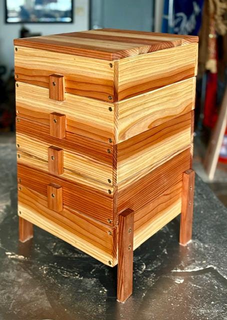 Handmade Redwood Worm Compost Bin: USA-Made Vermiculture System