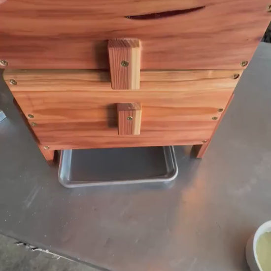 Redwood Worm Bin Catch Tray | USA Made Sheet Castings Pan | Commercial Grade Drainage Tray